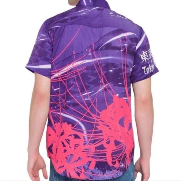 Tokyo Ghoul Split Kaneki Woven Button-Up Shirt - Picture 3 of 4